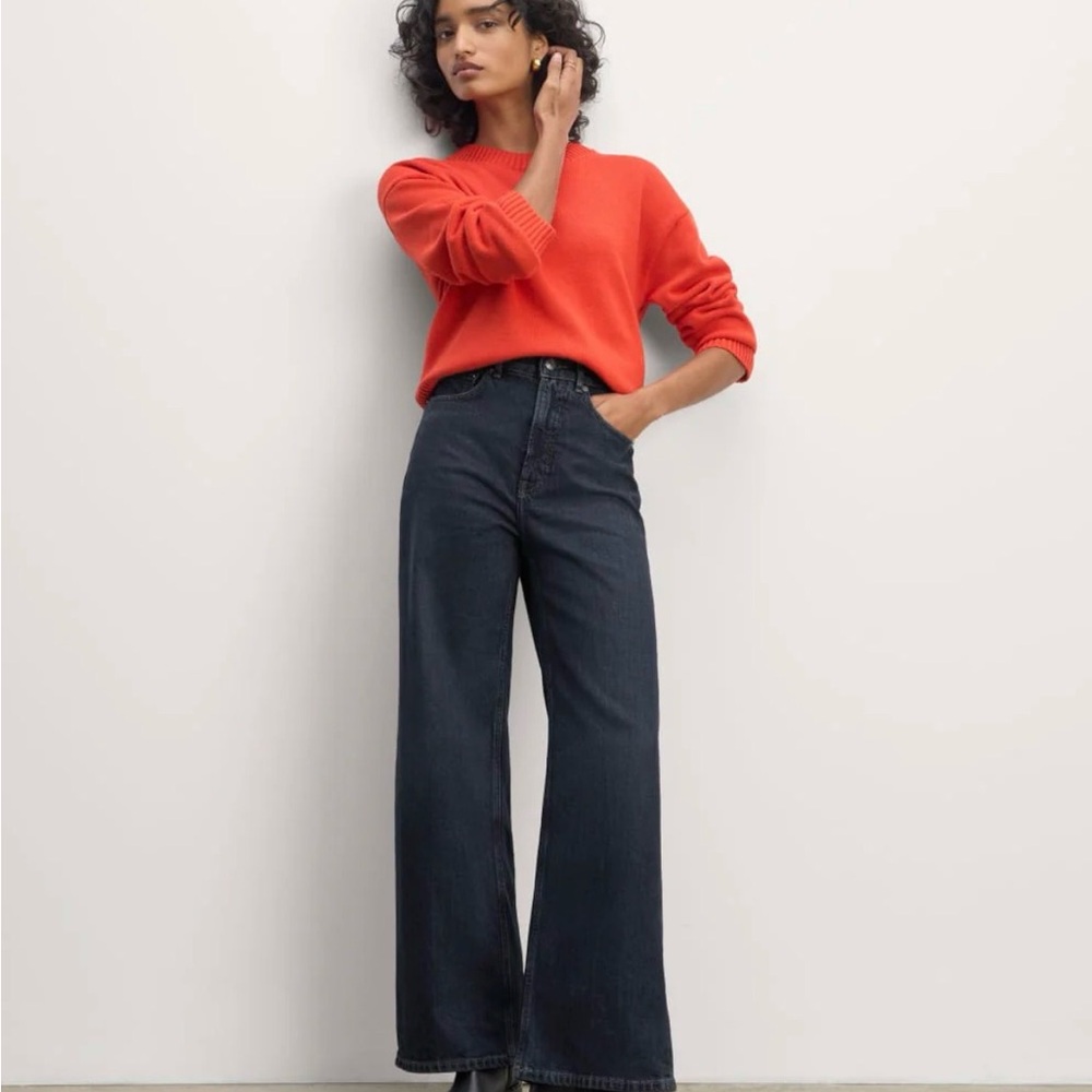 Everlane Dark Blue Wide-Leg Jeans